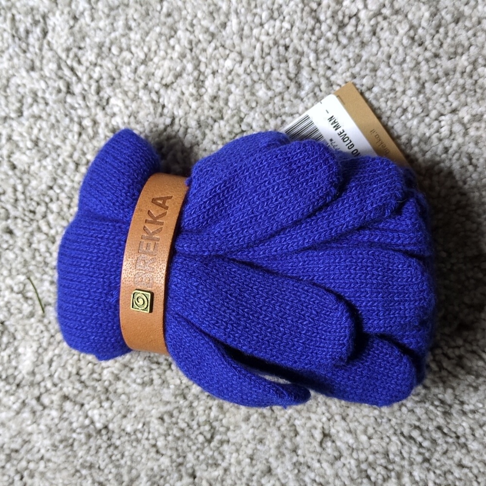 Blue Size M Gloves Brekka
